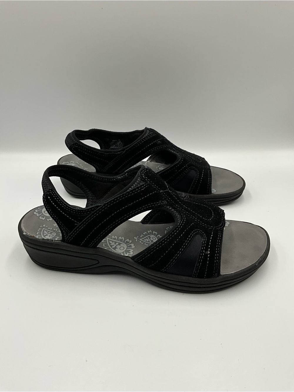 Easy Spirit Black Open-Toe Comfort Sandals